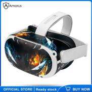 Amorus Miếng Dán Chống Xước Cho Tai Nghe VR Oculus Quest 2 Da Đề Can Bộ