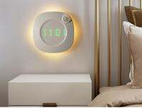 ◇♈◕ LED PIR Motion Sensor Wall Clock Lamp Magnet Adsorption Modern Design Digital Watch Time Kitchen Bathoom Study Night Light