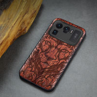 Carveit For Xiaomi Mi 11 Lite Ultra Pro Wood Cases Original Wooden Cover Carved Thin Shell Luxury Soft-Edge Accessory Phone Hull