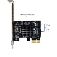 【Versatile】 PCI-E SATA PCI-E 1X การ์ด Express เป็น SATA 3.0 2พอร์ต4พอร์ต6พอร์ต SATA III 6Gbps อะแดปเตอร์บอร์ดเพิ่ม