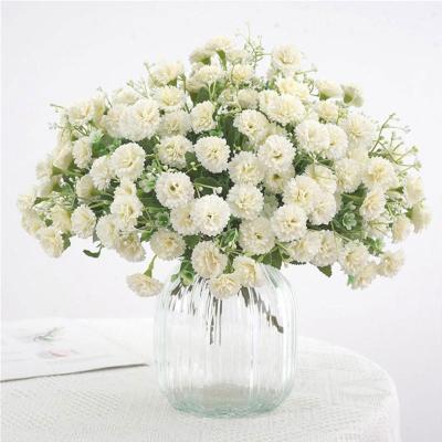 1 ช่อ 20 ดอก ดอกไม้ประดิษฐ์ ดอกคาร์เนชั่น ดอกไม้ปลอมตกแต่งบ้าน ของตกแต่งบ้าน D4V2