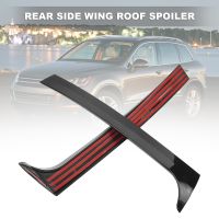 2Pcs Gloss Black Rear Side Wing Roof Spoiler Cover Stickers Trim For 2011-2017 Car Accessories