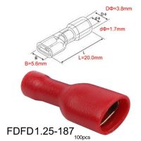 Fdfd1.25-187 1.25-250 2-187 2-250 5.5-250ฉนวนตัวเมียฉนวนไฟฟ้าขั้วต่อขั้วต่อสายไฟ