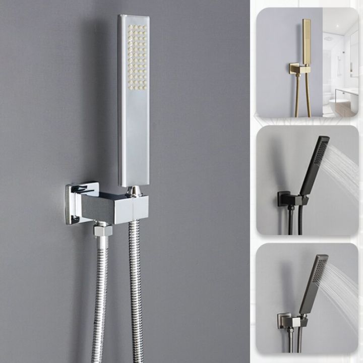 square-hand-shower-chrome-hand-held-shower-set-adjustable-wall-mount-holder-and-150cm-hose-brass-hand-hold-shower-head-black-by-hs2023