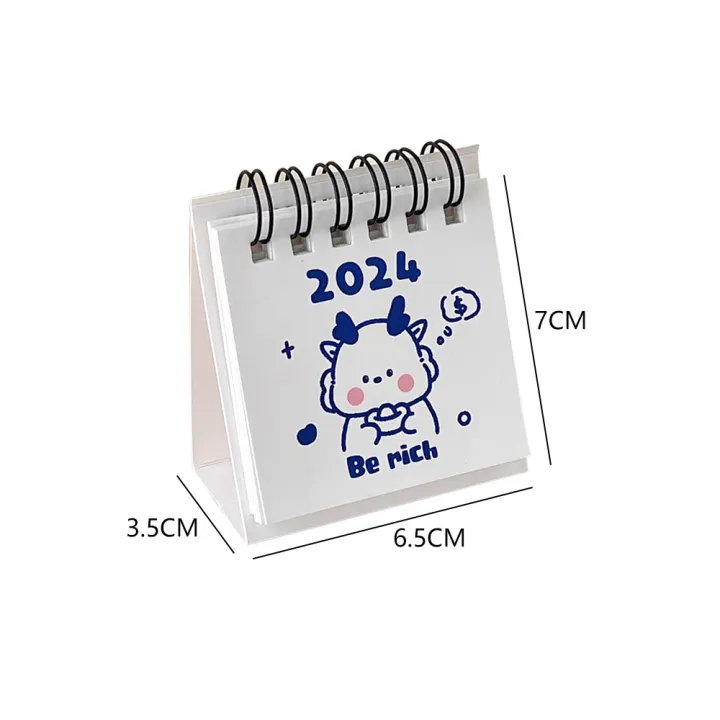 2024-creative-calendar-cartoon-calendar-mini-desktop-calendar-student-self-discipline-calendar-clock-in-calendar-book-2024-creative-calendar-simple-decoration-calendar-small-calendar-mini-calendar-boo