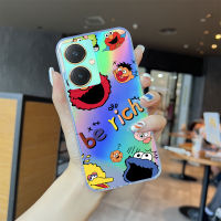 GGK ปลอกบัตรเลเซอร์ Vivo Y27เลเซอร์สีรุ้งเคสมือถือโปร่งแสงขอบนิ่ม TPU บางพิเศษเคสกันกระแทกในอาคารสีสันสดใส