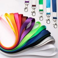 Women Neck Strap ID Name Bus Card Badge Clip Solid Credit Card Holder Retractable Lanyard