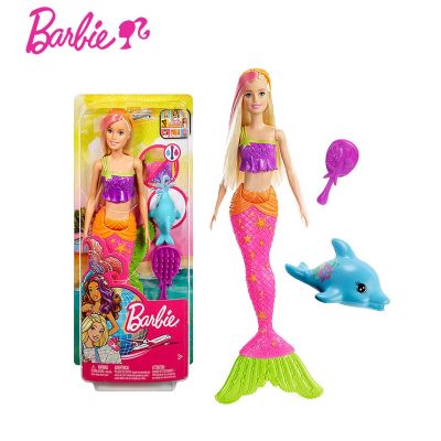 ตุ๊กตา Barbie แท้ใหม่1/12น้ำชั้นดีนางเงือกเจ้าหญิงสวยสร้างแรงบันดาลใจให้จินตนาการของเล่นของขวัญสำหรับเด็กผู้หญิง GGG58 ****