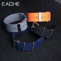 （Bar watchband）EACHE สายนาฬิกาข้อมือหนึ่งชิ้นยางกันน้ำสีเทาสีดำสีน้ำเงินสำหรับผู้ชายผู้หญิง18มม. 20มม. 22มม. สายนาฬิกาซิลิโคน