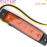 Shine 1PC DC 24V 6 LED รถด้านข้าง MARKER ตัวบ่งชี้ไฟรถบรรทุกอุปกรณ์พ่วงรถ