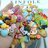 30Pcs/lot By Random (not only photo show) Cartoon Charms For Jewelry Making Bracelets Earrings Making Resin Flat Back Cabochon