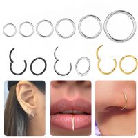 【LZ】﹉卐✸  1pcs Aço Cirúrgico Pequeno Nariz Anéis Body Clips Hoop Tragus Septo Cartilagem Piercing Jóias Para As Mulheres Homens Menina Presente