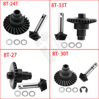 8T 24T27T30T33T Steel Helical Bevel Axle Gear for 110 RC Crawler Axial SCX10 II III 90046 axi03014 Capra 1.9 utb