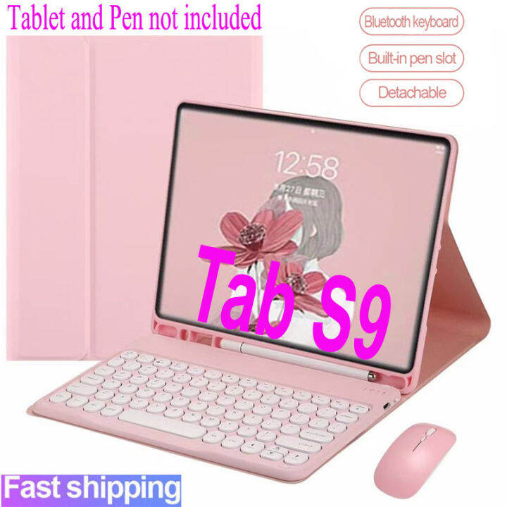 Keyboard Leather Case for Samsung Galaxy Tab S9 11 2023 SM-X710 SM-X716 ...