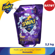 Nước giặt xả đậm đặc Swat Romantic 5 trong 1 Thế Hệ Mới Túi 2,2kg