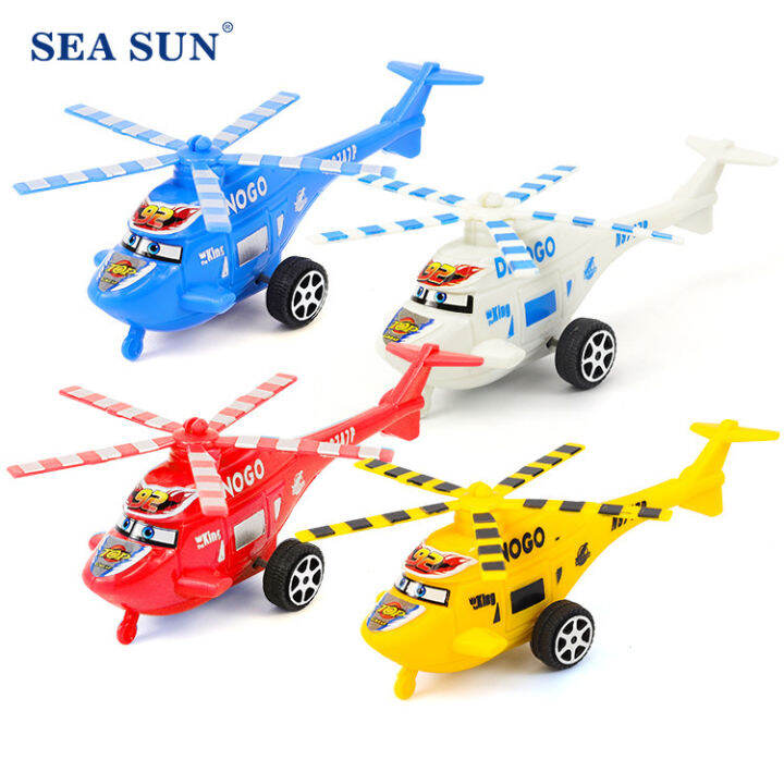 SEA & SUN TOYS 1 Chiếc Máy Bay Trực Thăng Mini Xe Đồ Chơi Trẻ Em Xe Kéo