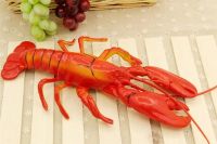 Simulation Fake Food Photography Prop Decor Lifelike Lobster Model Decor Artificial Food Creative Realistic Lobster Shape Decor