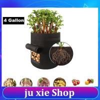 JuXie store Plant Grow Bags Vegetable Tomato Potato Planting 4 Gallon Container Greenhouse Flower Strawberry Planter Pot Garden Tool