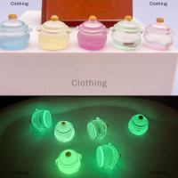 Clothing mother and baby 2pcs Luminous MINI Resin Milk POT รถแดชบอร์ดของเล่นรถเครื่องประดับสี