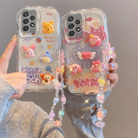 3D Doll Cute Cartoon Transparent Silicone Phone Case For Samsung Galaxy A54 A34 5G A03S A02S A03 A02 A52 A50 A30 A20 A10 A10S Shockproof Phone Casing Cover Shell