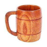 400Ml Classic Style Natural Wood Cup Wooden Beer Mugs Drinking for Party Novelty Gifts Eco-Friendly