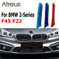 3Pcs ABS Car Racing Grille Strip Trim คลิปสำหรับ BMW F45 F46 F22 F23 2 Series M Power Auto สติกเกอร์อุปกรณ์เสริม2014-2018 2019 2020