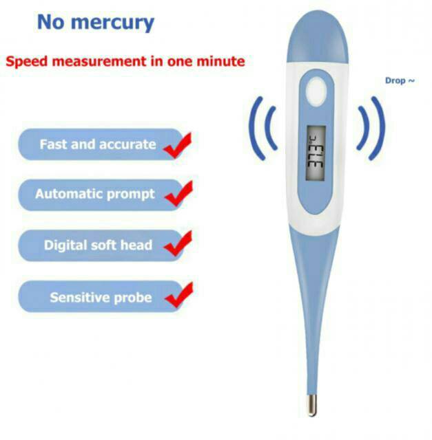 ปรอทดิจิตอลวัดไข้-ปรอทวัดไข้ดิจิตอล-lcd-สำหรับเด็กและผู้ใหญ่-องศา-c