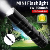 Mini Portable LED Flashlight Ultra Bright High Lumens Handheld Pen Light uses AA batteries Torch For Outdoor Camping Emergency Rechargeable  Flashligh