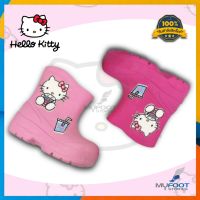 ?รองเท้าบูทเด็กลายลิขสิทธิ์แท้ ลายการ์ตูนคิตตี้ Kitty ? รุ่น KTL-483 รองเท้าบูทเด็ก สีหวานสดใส - MFS