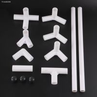 ✧ 19mm PVC Straight Elbow Tee Water Connector 4-Way Joint 90 120 135 Degree PVC Pipe Adapter Wardrobe Tent Shoe Rack Fitting 2Pcs