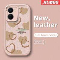 JIUMOO เคสสำหรับ VIVO Y16 Y35 5G Y56 5G เคสกระแสแฟชั่นสวยงามเคสโทรศัพท์บางนุ่มหนังซิลิกาเจลสีปกป้องเลนส์จากเคสกันกระแทก