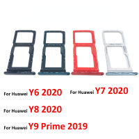 อะแดปเตอร์ช่องใส่ซิมการ์ดไมโครนาโน1ชิ้น,สำหรับหัวเว่ย Y6 Y7P Y8P 2020 Y9 Prime 2019