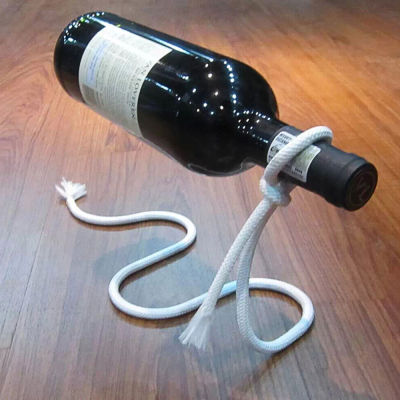Fashion Wine Bottle Holder Iron Rope Wine Rack Desktop Decoration For Bar Home Decor Bottle Accessories As Gifts
