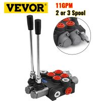 VEVOR 2 / 3 Spool 11GPM 3600PSI Directional Hydraulic Control Valve Double Acting Suitable Use for Pump Hydraulic Cylinder Motor