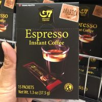 กาแฟดำ G7 ESPRESSO เข้มข้น กลมกล่อม 1 กล่องมี 15 ซอง