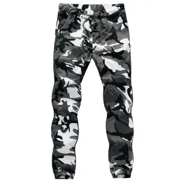 Mens Joggers Camouflage Sweatpants Casual Sports Camo Pants Full Length  Fitness Striped Jogging Trousers Cargo Pants