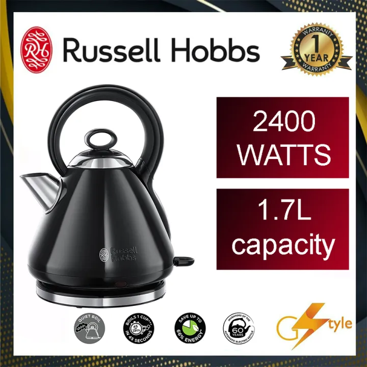Russell Hobbs Legacy Quiet Boil Black Kettle RH2128370 Lazada PH