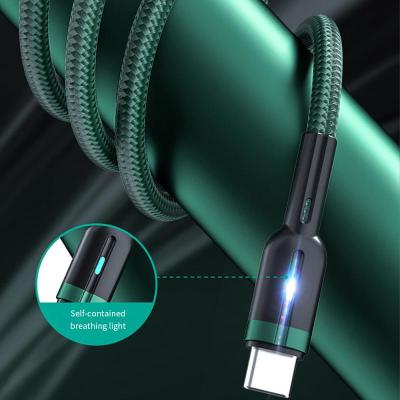 Intelligent Cable Power-off Chargng Cable With Breathing Light Fast Charging Data For Apple Android Mobile Phone Cable Adapter