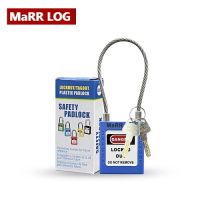 แม่กุญแจนิรภัย ก้านสลิงลวด สีฟ้า Stainless Steel Shackle, Safety Padlock (BD-G43) MaRR LOG