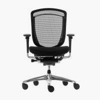 OKAMURA เก้าอี้รุ่น CONTESSA II, POLISH FRAME, BLACK BODY, MESH BACK, CUSHION SEAT, COLOR : BLACK เก้าอี้ทำงาน เก้าอี้สำนักงาน Ergonomic Chair