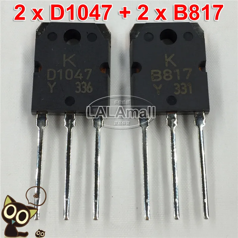 20 PAIRS Transistor KEC TO-3P KTB817/KTD1047 2SB817/2SD1047 B817/D1047