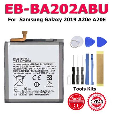 100% New EB-BA202ABU Battery For Samsung Galaxy 2019 A20e A20E A20 A202F SM-A202F/DS SM-A202 SM-A202J SM-A102 Batteria Replacement Parts