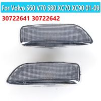 【CW】For Volvo S60 V70 S80 XC70 XC90 2001-2009 Turn signal light for Front Side Marker Light Lamp 30722641 30722642 No Bulbs