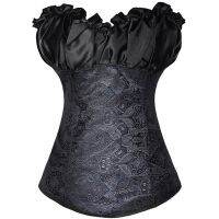 Gorgeous Gothic Corsetsเซ็กซี่Lace Up Underbustผู้หญิงเอวเทรนเนอร์Cincher Shapers Bustiers Slimmingเข็มขัดPlusขนาดS-6XL