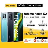 realme Narzo 50 4+64GB/6+128GB สมาร์ทโฟน โปรเซสเซอร์เกมมิ่ง Helio G96 จอแสดงผล 120Hz Ultra Smooth ชาร์จเร็ว Dart Charge 33W การรับประกันศูนย์ไทย1 ปี RMX3286