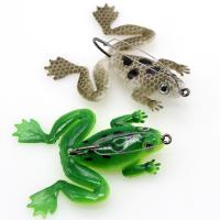 Frog Bait Fishing Lures with Hook Crank Bait Fishing Baits Frog Soft Tackle R4Q9