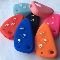 npuh ZAD silicone Rubber car key cover case shell set holder for Alfa romeo gt 147 156 166 JTD TS key protection car styling fob skin