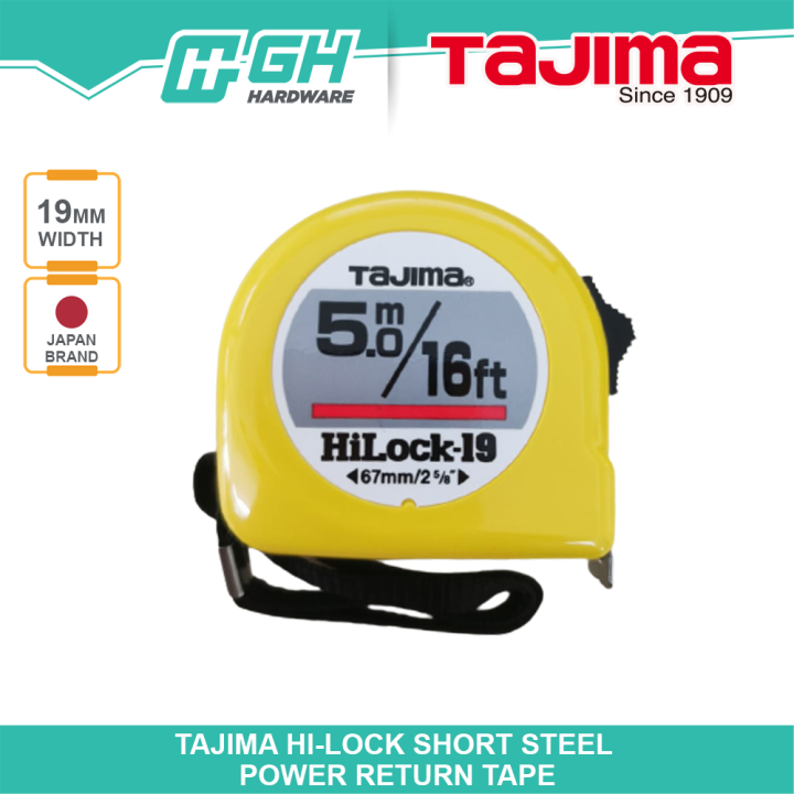 Tajima Tape Measure: Hi-Lock 16ft