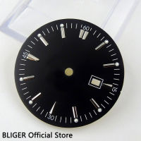 Stainless Steel 34.8MM Black Sterile Dial Date Window Watch Dial Fit Miyota 8215 Automatic Movement D41