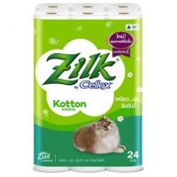 Zilk by Cellox Kotton กระดาษชำระ ซิลค์ ชนิดม้วน (24 ม้วน)